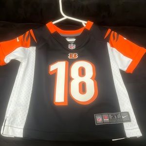 Toddler Cincinnati Bengals On Field #18 Green jersey